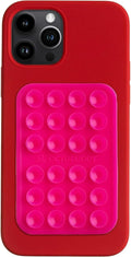 Classic - Silicone Suction Phone Case Adhesive Mount - Hands-Free, Strong Grip Holder for Selfies & Videos - iPhone & Android Compatible - 2.25″ x 3.25″, Hot Pink