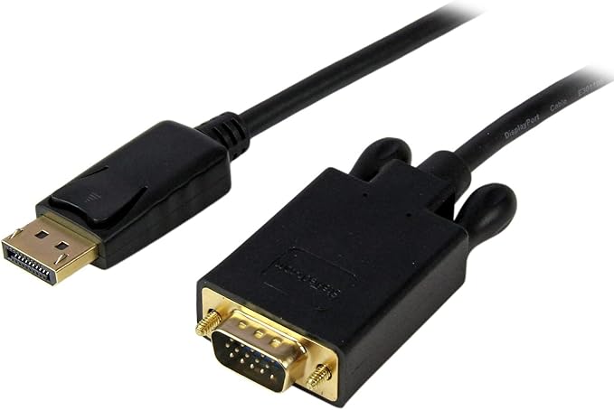 StarTech.com 15 ft DisplayPort to VGA Adapter Cable - DP to VGA Video Converter - Active DisplayPort to VGA Cable for PC 1920x1200 - Black