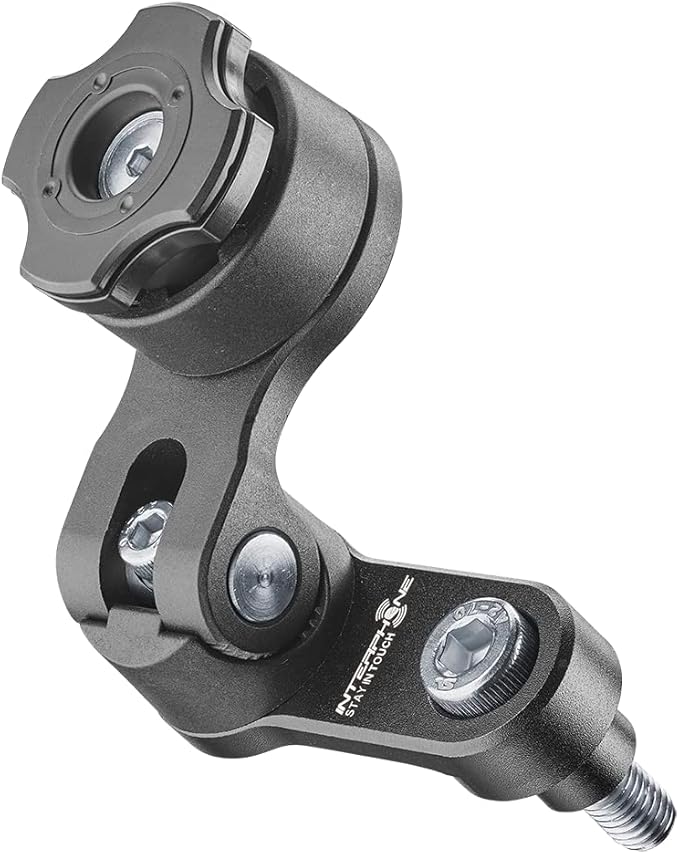 Interphone QUIKLOX Bicycle Mobile Phone Holder for Handlebar - Smartphone Holder for Road Bikes and Mountain Bikes - Bicycle Mount for Smartphone Compatible with Handlebars from 22 mm to 31.8 mm