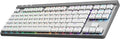 Logitech G515 Wireless Gaming Keyboard TKL, LIGHTSYNC RGB, Thin Tenkeyless Design, Double-Shot PBT Keycaps, Tactile Brown Mechanical Switches - White