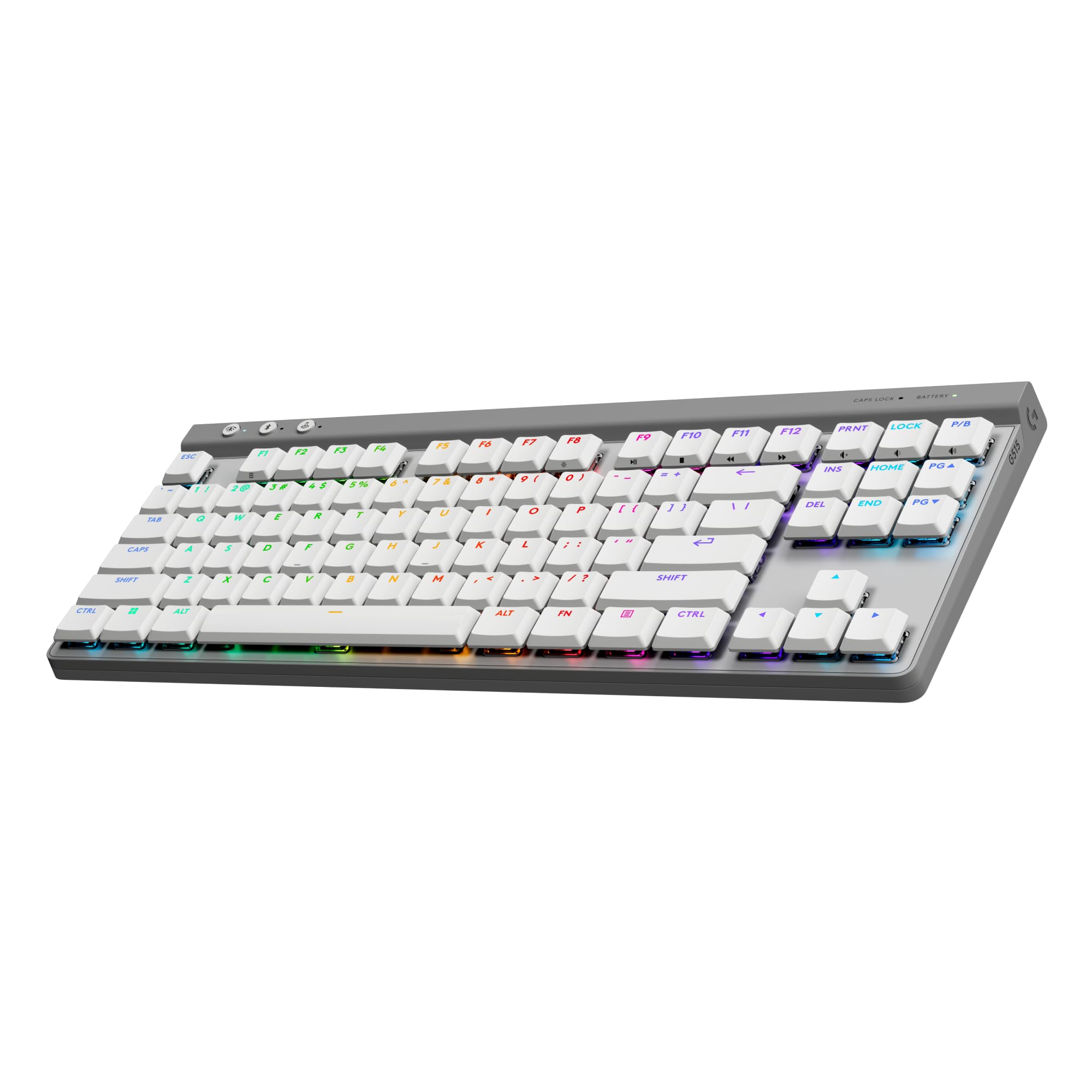 Logitech G515 Lightspeed TKL Wireless Gaming Keyboard (Tactile) - White