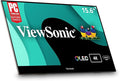 ViewSonic VX1655-4K-OLED 15.6 Inch 4K UHD Portable OLED Monitor with 2 Way Powered 60W USB C, Mini HDMI, Dual Speakers, and Built-in Stand with Magnetic Cover