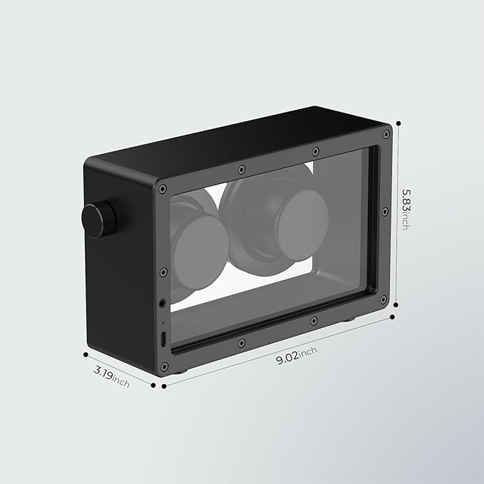 Cassette Portable Bluetooth Speaker, 20W Minimalist Speakers Bluetooth Wireless Loud, HD Powerful Sound and Wide Compatibility V5.3 for Indoor Outdoor - Black