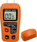 Digital Wood Moisture Meter Wood Humidity Tester Hygrometer Timber Damp Detector Large LCD Display (Orange)