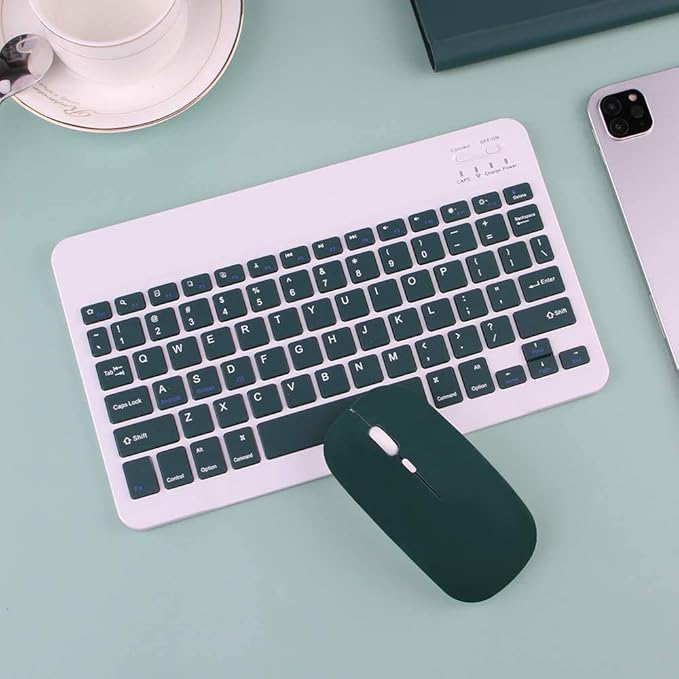 AnMengXinLing Keyboard Case for iPad Pro11 2022/2021 with Mouse Detachable Wireless Keyboard Pencil Holder Slim Smart Cover for iPad Pro 11 inch 4rd Gen/3rd Gen,Teal