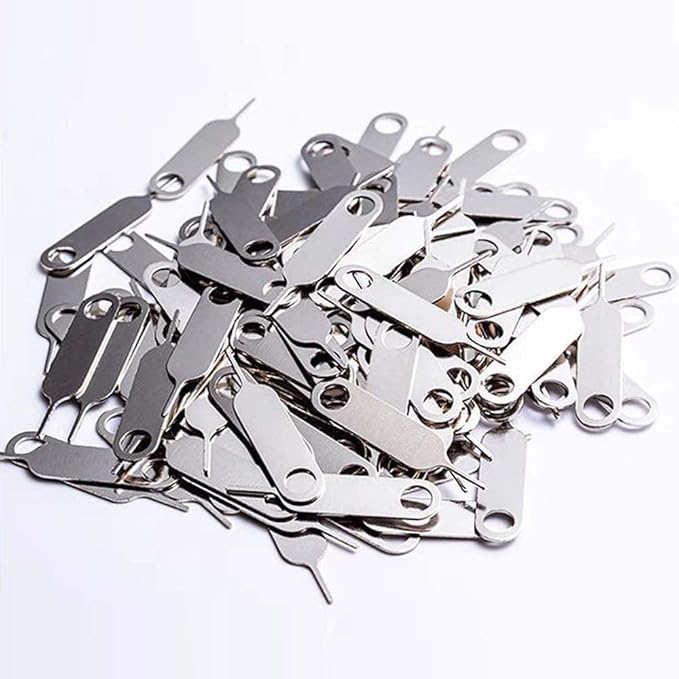 50 Pieces SIM Card Removal Openning Tool Tray Eject Pins Needle Opener Ejector,Compatible with iPhone X, 8 Plus, 8, 7 Plus, All Other iPhone Models, iPads, iPods, Samsung Galaxy Note/S/Edge/J Series