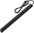 12 Outlet Long Power Strip Surge Protector with 2100 Joules, 6FT Power Cord, Wide Spaced Outlet Power Bar, Overload Protection Switch, Industrial Heavy Duty for Work Bench, Shop, Garage (Black)…