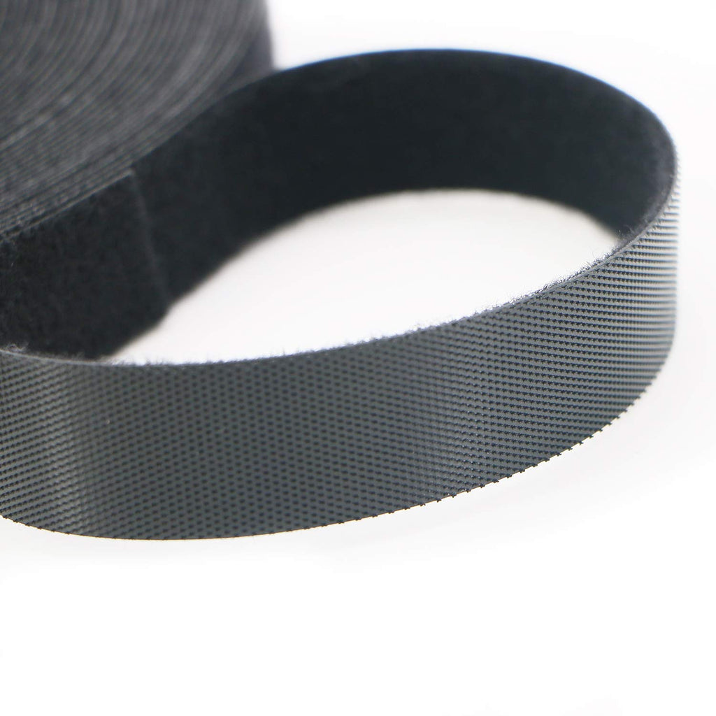 Pasow fastening tape Cable Tie Double Side Nylon Power Wire Management 3/4Inch 1 Roll Hook (25 Yards, Style 2)