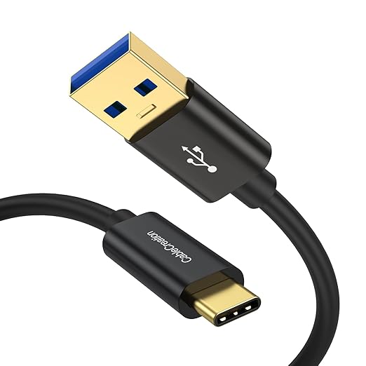 CableCreation USB C to USB A Cable 5FT, Type C to USB 3.1 USB 3.2 Gen2 10Gbps USB A to C Data Cable, Android Auto Cord 3A for USB-C External SSD MacBook Pro iPad, Galaxy S24/S23+, iPhone 16/15, 1.5m