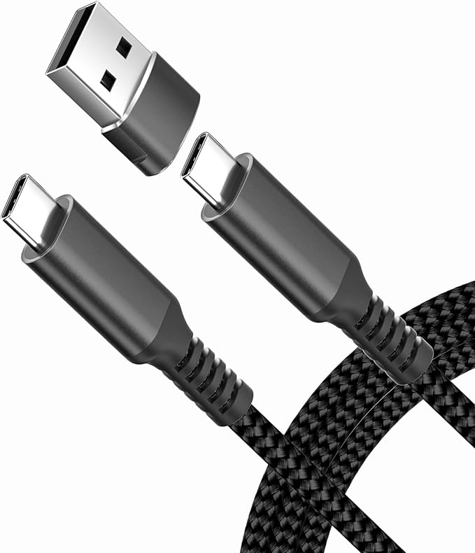 Elebase USB Type C to C 100W Cable 10FT with USB Adapter,Fast Charging PD Charger Cord for iPhone 16 15 Pro Max Plus,Samsung Galaxy S23 S24,Car Play,MacBook Mac,iPad 9 10,Z Flip Fold 4 5,Ultra,A53 A54