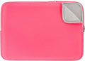RAINYEAR Laptop Sleeve Case Compatible with 13.3 Inch Notebook Computer Tablet Chromebook 14" MacBook Pro M1 M2 M3 M4 Pro/Max Soft Cover Protective Case Carrying Bag (Bright Pink, Upgraded Version)