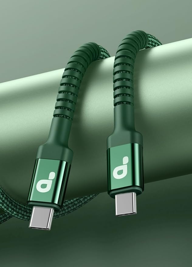 USB C Cable 6FT, 2Pack USBC to USBC Fast Charging Cable, iPhone 16 15 Charger Cable Long Type C Cord Nylon Braided Compatible with iPhone 16/15/Pro Max/Plus/Samsung Galaxy S23/LG/Switch-Green