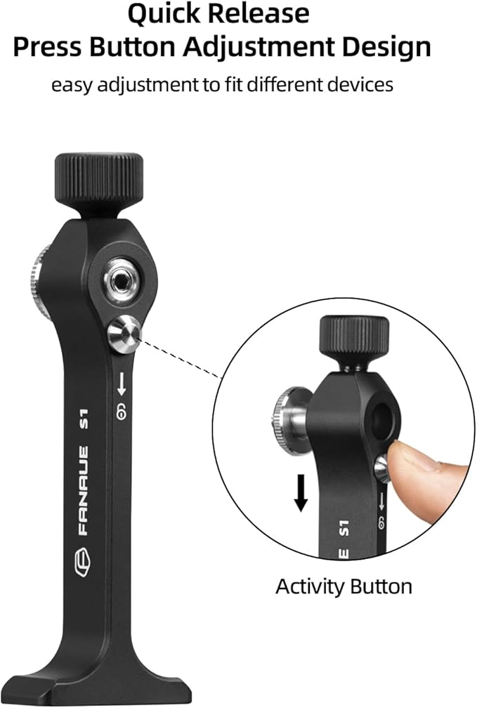 Binocular Tripod Adapter, Binocular Mount 1/4 Inch Threading Mount Aluminium (s1)