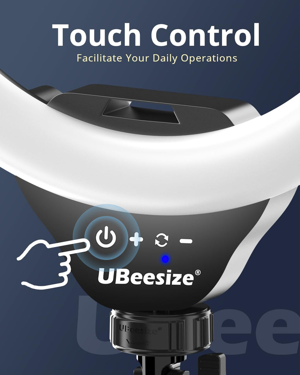 UBeesize 12" LED Ring Light with 62" Tripod Stand, Phone Holder & Remote