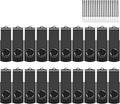 EASTBULL 1GB USB Flash Drive Bulk Thumb Drives 20 Pack with Lanyards USB 2.0 Memory Sticks Zip Drive Pen Drive for Storage and Backup Black 20PCS 1GB