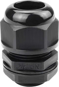 XHF 5 Pcs 3/4" IP68 Strain Relief Nylon Cord Grip NPT Cable Glands Adjustable UL Listed and RoHS Compliant (Black)