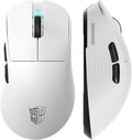 Transformers GM04 63g Lightweight Wireless Gaming Mouse, 12000 DPI, PAW3311 Sensor, 100h Battery Life, 2.4G/USB-C/Bluetooth Wireless Mouse with 5 Programmable Buttons for PC/Mac/Laptop(White)