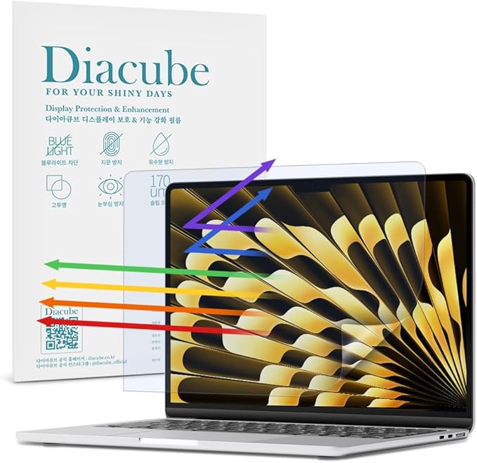 Anti Blue Light Matte Screen Protector For MacBook Air 15" (2024 M3) | Anti-Glare | Reducing Eye Fatigue with Blue Light Blocking Filter