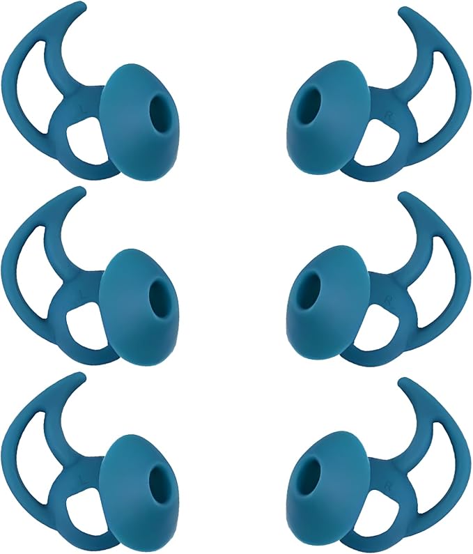 Earbud Covers Silicone Tips Replacement Earbud Tips Compatible with Bose Quietcomfort and Sport Headphone Eartips Ear Bud Tips Large 3 Pairs