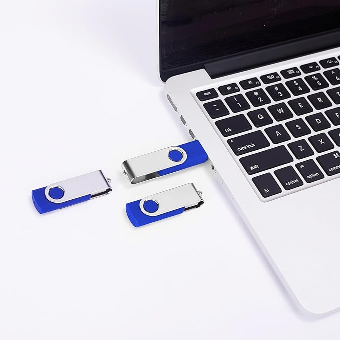 EASTBULL 4GB USB Bulk Flash Drives 100 Pack USB 2.0 Flash Drives Bulk USB Drives Bulk Thumb Drive Pack Memory Stick (Blue 100Pack)