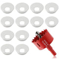 2 Inch(50mm) Desk Grommet,13 Pieces Wire Grommet, Desk Hole Cover for Cables with Hole Saw,Plastic Cable Cord Wire Hole Cover for Desk, Table,Cabinet,Countertop and Other Furniture(White)