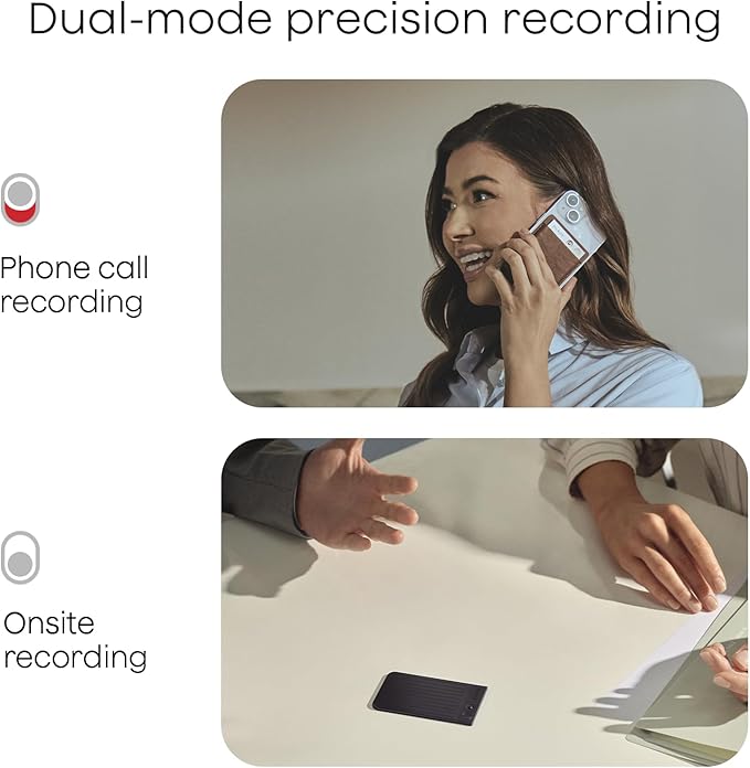 Plaud Note AI Voice Recorder Black with Black Case, App Control, Transcribe & Summarize with AI Technology, Support 112 Languages, 64GB Memory, Audio Recorder for Lectures, Meetings, Calls