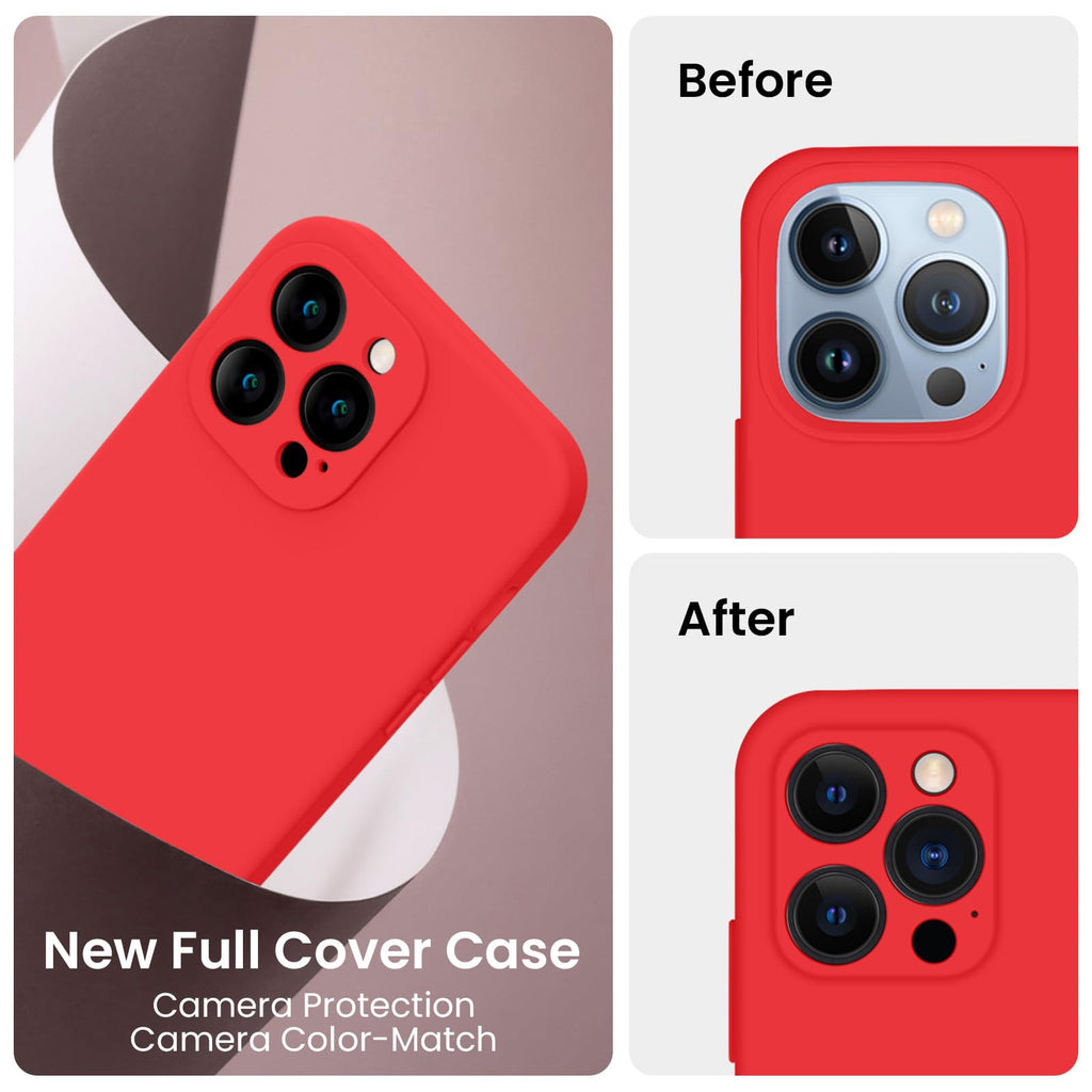 FireNova Designed for iPhone 13 Pro Case, 6.1", Red