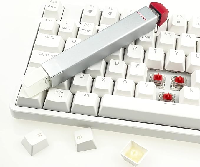 Gateron Keycap Puller V2 Tool for Mechanical Keyboard Keycap Removal Tool (Silver)