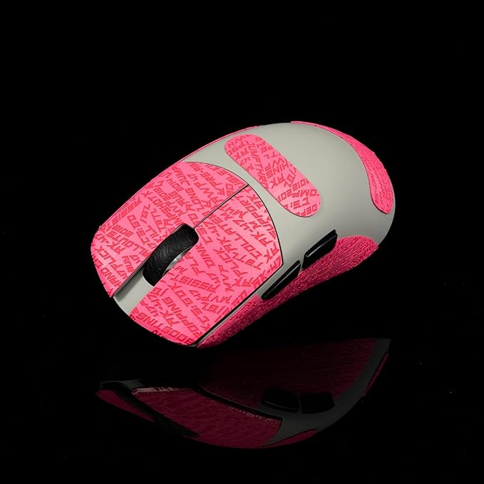 Grip Tape for Lamzu Atlantis Maya - Anti-Slip,Enhanced Control, Sweat Resistance,Improves FPS Gaming Grip & Mouse Protection [Pre-Cut] CS Pink 0.3mm