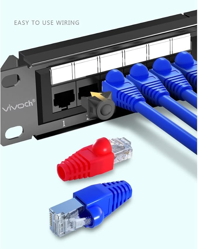 50 Pcs Cat5 Cat5E Cat6 Strain Relief Boot, RJ45 Plug Connector Cover Modular Network Plug Connector Cap Cable Connector Boots, Yellow