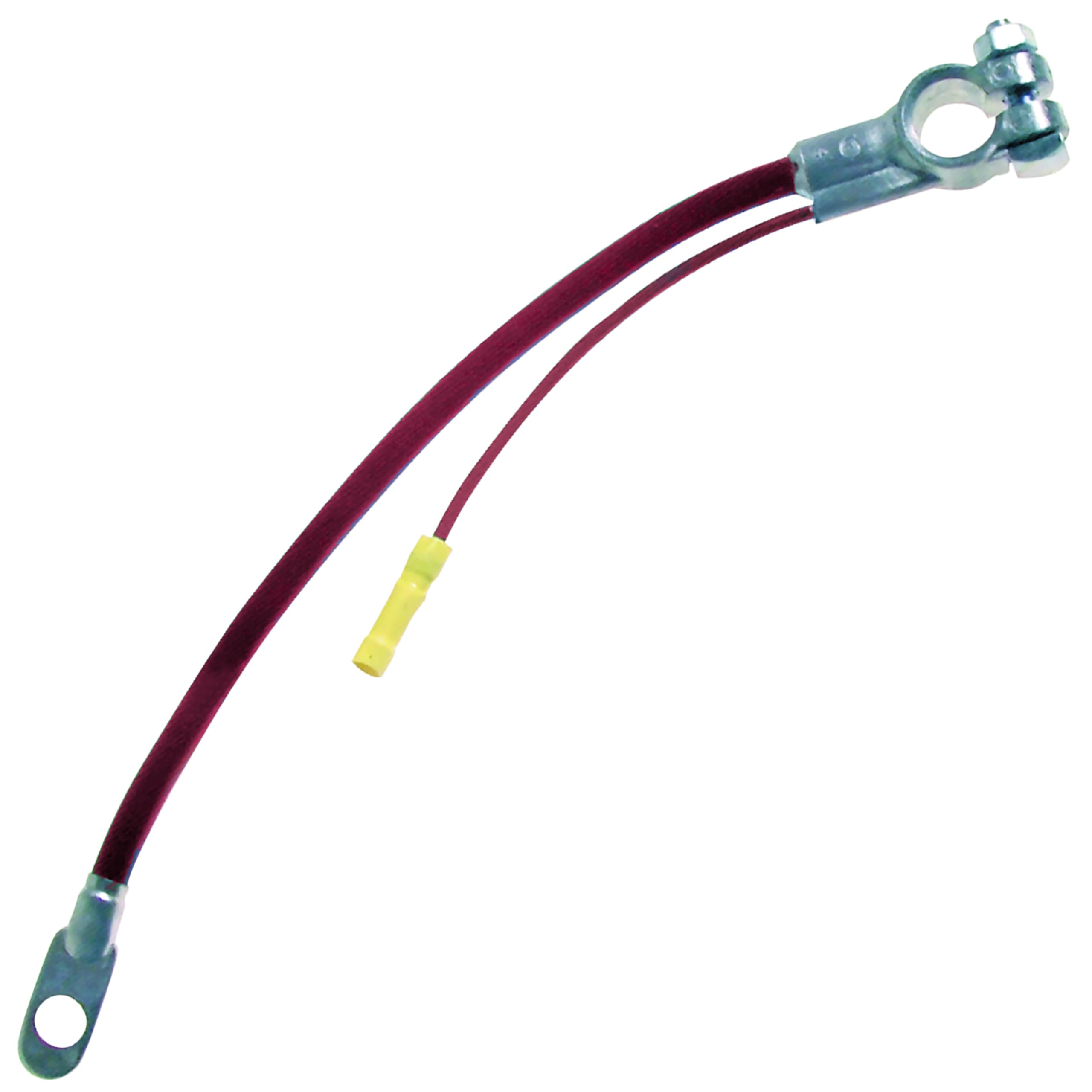 Sherco-Auto Red 15" Inch 4 Gauge Top Post Battery Cable with Auxiliary Lead - Made in USA