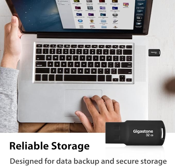 GIGASTONE V70 32GB 5-Pack USB 2.0 Flash Drive Thumb Drive Memory Stick Pen Drive Capless Design Pen Drive