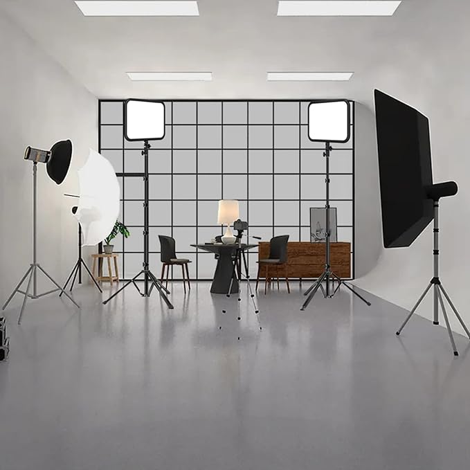 LED Video Light Panel Photography Lighting, 45W LED Studio Light for Phtography, Video Lighting Kit with 70.8" Tripod, Bi-Color 3200K–7500K, 8 Scene Lighting Effects (2 Pack)