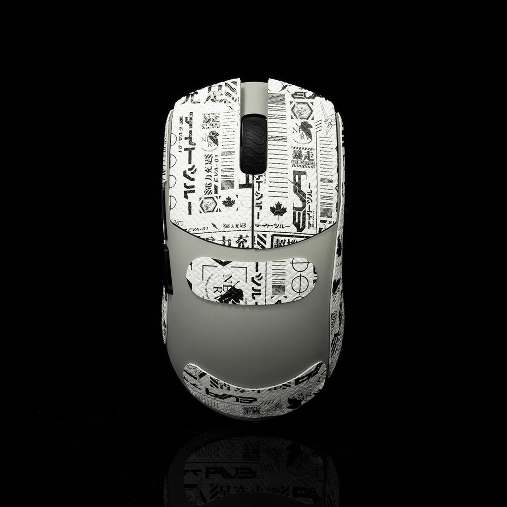 Hokeyio Grip Tape for Lamzu Atlantis Maya - Anti-Slip,Enhanced Control, Sweat Resistance,Improves FPS Gaming Grip & Mouse Protection [Pre-Cut] EVA White 0.5mm
