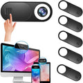 Webcam Cover Slide, Ultra Thin Round Hole Laptop Camera Cover Slide Blocker for Computer MacBook Pro iMac PC Tablet Notebook Surface Pro Echo Show Camera, Ultra Thin Privacy Protector（6 pack）