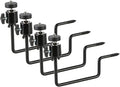 Trail Camera Mount, 4 Pcs Trail Camera Holder with 1/4 in Screw,Hunting Accessories,360° Adjustable Tree Screw Mounting Bracket for Game Cameras, Solar Panels, etc, Easy to Install & Heavy Duty