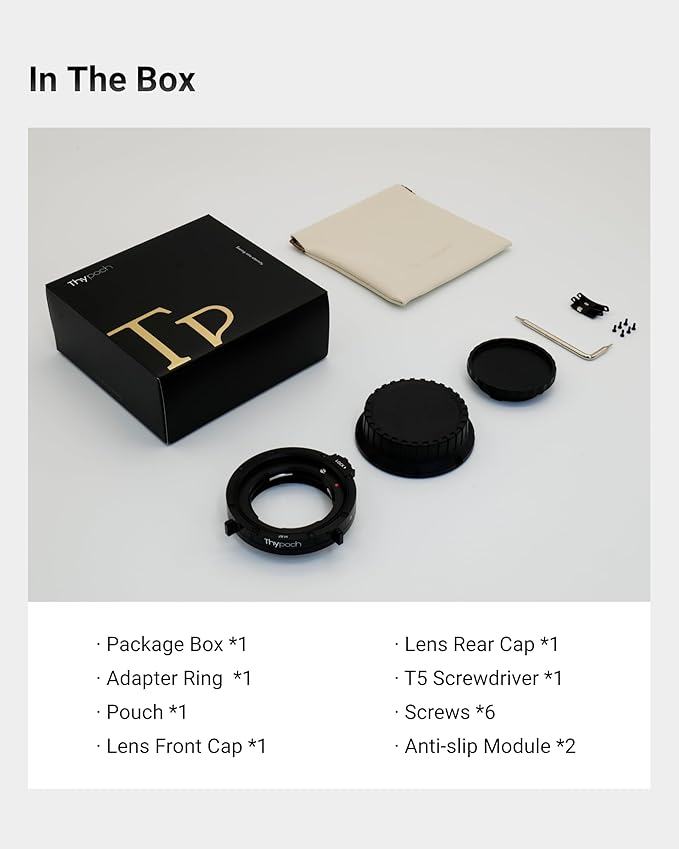Thypoch M-RF Lens Mount Adapter Auto-Lock, Compatible with Leica M Lens to Canon RF Camera R1 R3 R5 R6 R7 R8 R10 RP R50 R50V R100 90D 200DII 1DX Mark III 5D Mark IV 6D Mark II