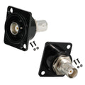 PENGLIN 2PCS BNC D Series Panel-Mount Bulkhead Connector Female/Female