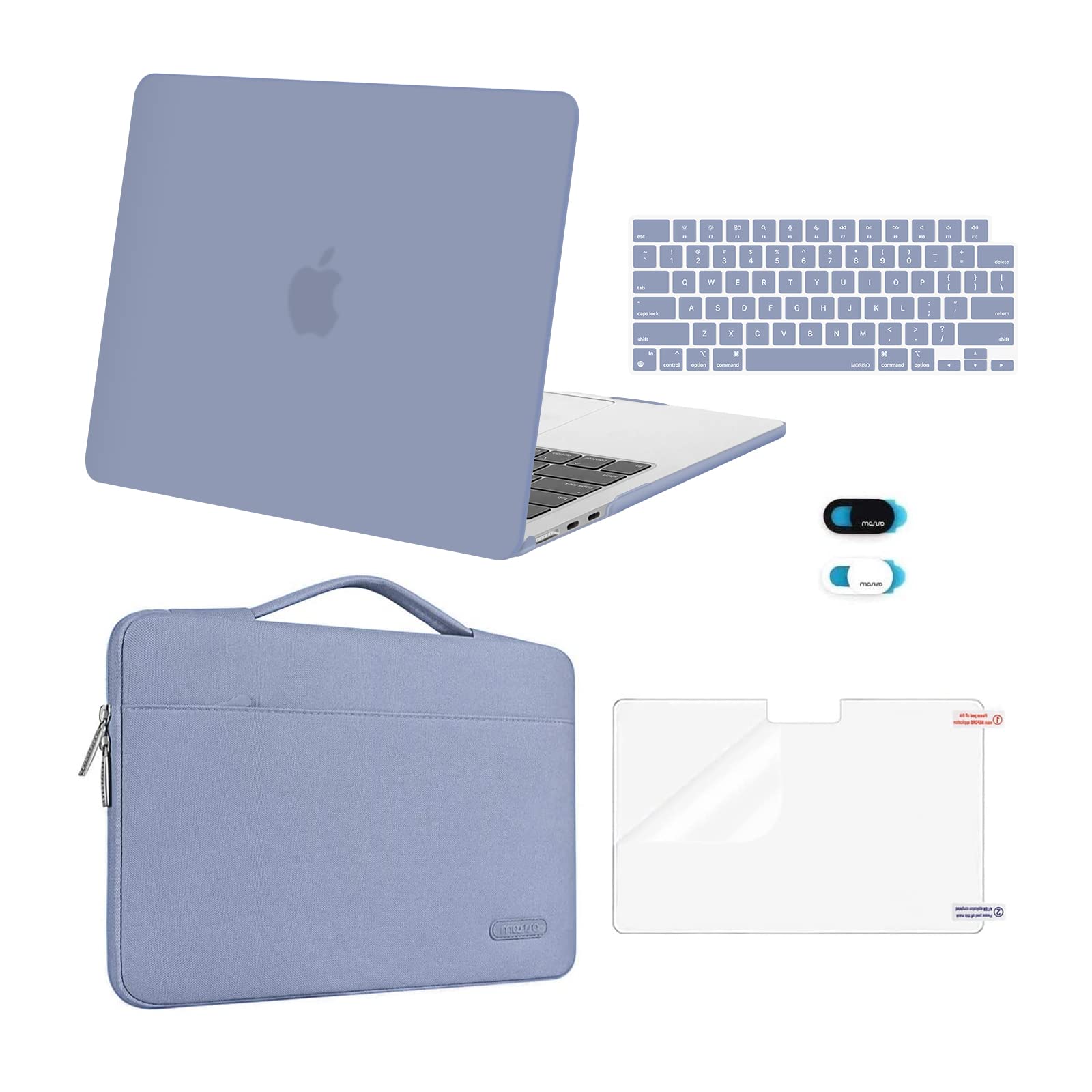 MOSISO Compatible with MacBook Air 13 inch Case M5 M4 M3 M2 2026-2022