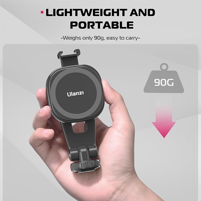 ULANZI Magnetic iPhone Tripod Mount MA23, Magnet Phone Holder Adapter Tripod Attachment Compatible with MagSafe Only for iPhone 12 13 14 15 16 Plus Pro Max All Series