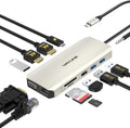 WAVLINK USB C Docking Station Dual Monitor for Dell/HP/Lenovo Laptop