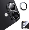 MAGIC JOHN for iPhone 16Plus/16 Camera Lens Protector [Alignment Kit&1:1 Invisible Perfect Fit] 9H Aerospace Tempered Glass Anti-Scratch Durable, Individual Cover Ring, Case Friendly, Set of 2, Clear
