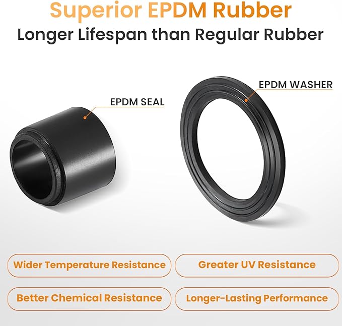QILIPSU 20pcs 1" NPT Cable Gland Waterproof IP68 Nylon Cable Pass Through Cord Grip Connector Strain Relief Wire Grommet
