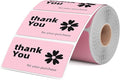 2.25x1.25 Inch Thermal Labels Pink, Holographic Sliver Barcode Thermal Labels for Thermal Printer and Small Business, Multi-Purpose Rectangle Stickers, 500 Sheets/Roll