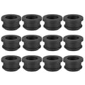 PATIKIL 17mm / 11/16 Inch Drill Hole,1/2 Inch ID Rubber Grommets, 12Pcs Top Hat Grommet for Wiring Eyelet Ring Gasket Automotive Firewall Cable Hole Plugs Wires Protection, Black