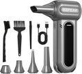 KEPEAK Electric Compressed Air Duster, 130000RPM Cordless Rechargeable Air Duster with Brushless Motor, 4 Gear Adjustable Dust Blower for Computer, Keyboard, Home, Outdoor-Replace Compressed Air Can