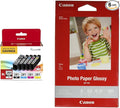 Canon PGI-280XL/CLI-281 5 Color Pack Compatible to TR8520, TR7520, TS9120 Series,TS8120 Series, TS6120 Series and CanonInk Glossy Photo Paper 4"x 6" 100 Sheets (1433C001)