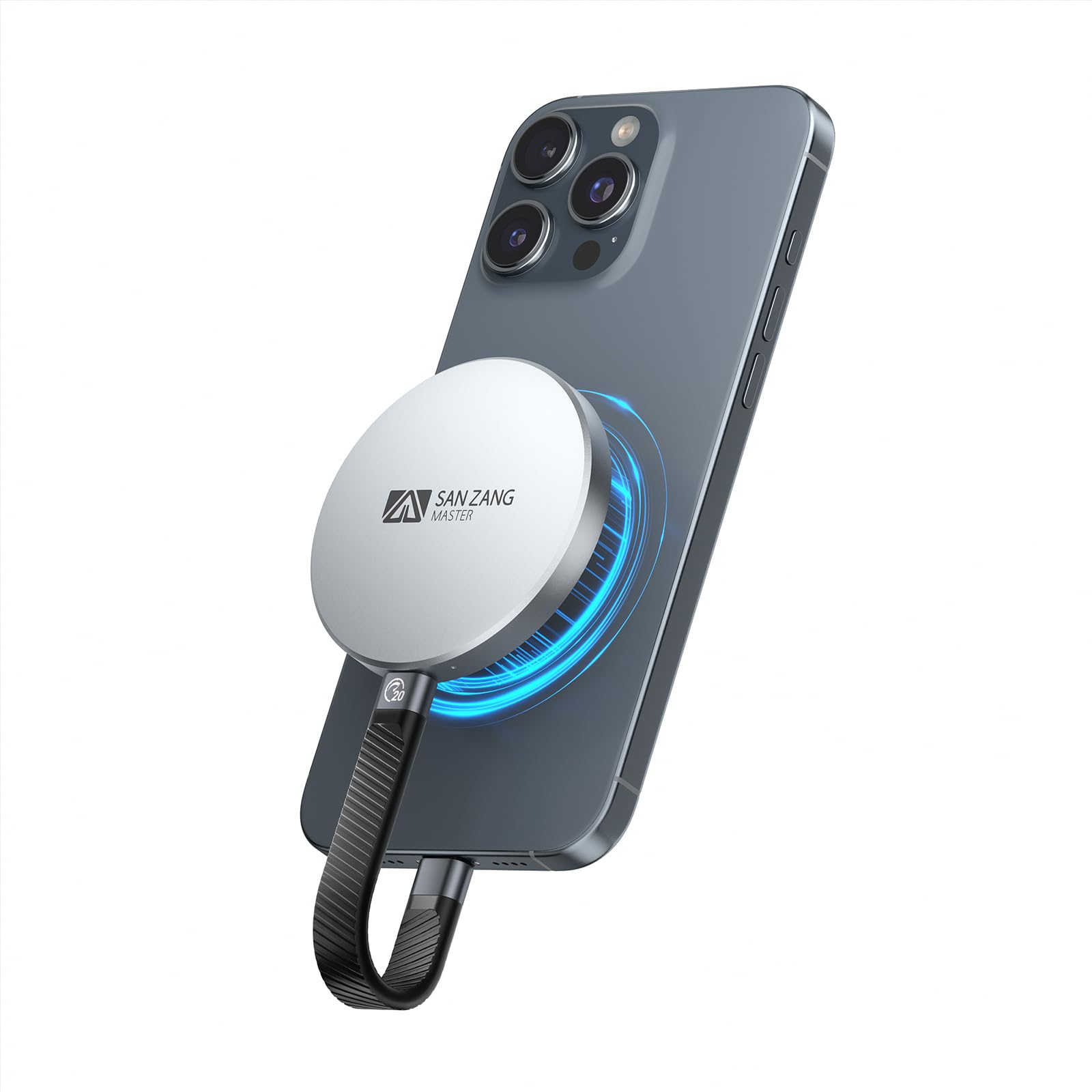 SAN ZANG MASTER Magnetic Portable Solid State Drives: Ultra-Thin, Portable Design for Secure Grip, Easy Connectivity, and Reliable Performance (1, TB)