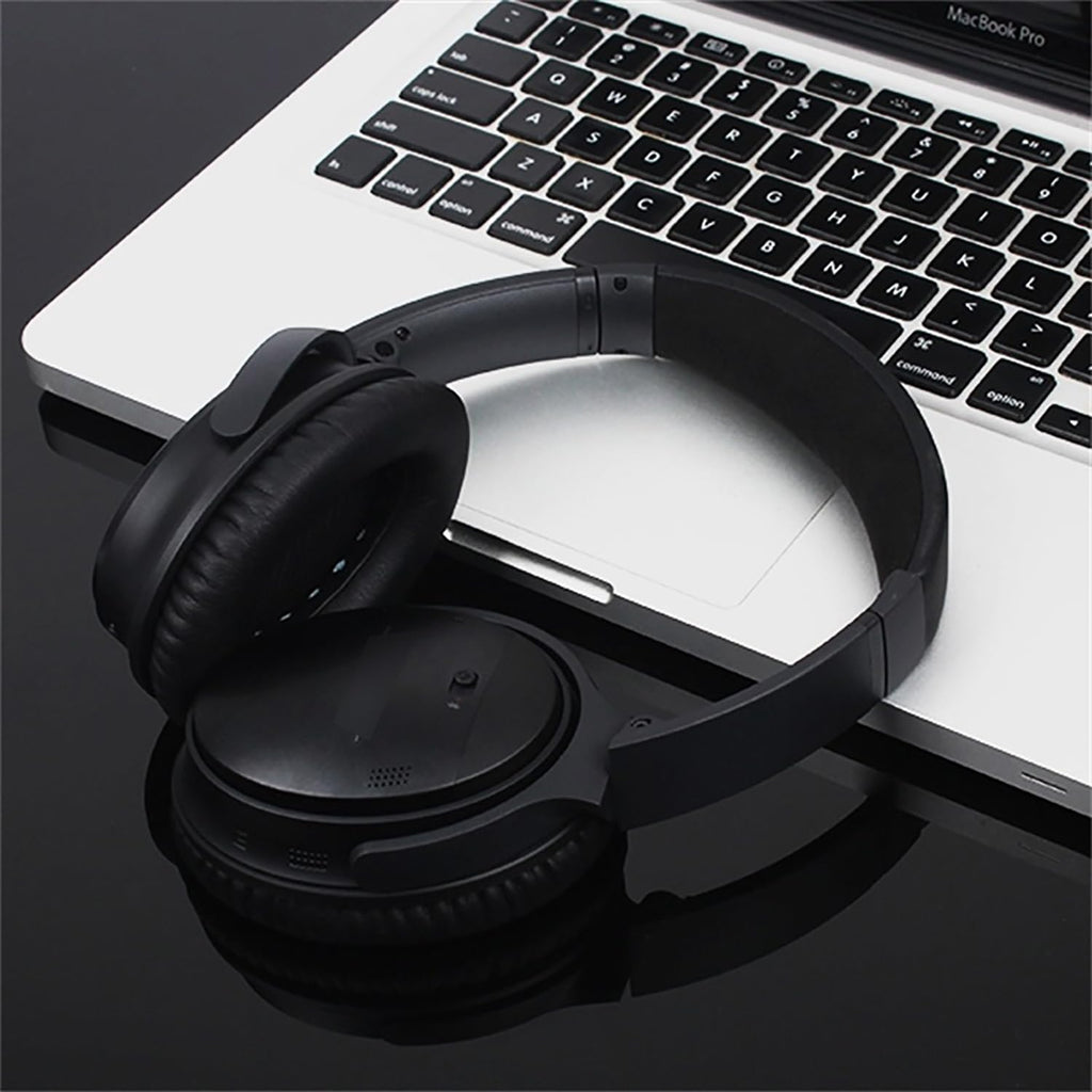 Ear Pads for Bose Quiet Comfort 35 Soft Protein Leather Replacement Earpads Ear Cushions Ear Pad for Bose QC 45/35 / 25/15 QC2 / Ae2 / Ae2i / Ae2W / Sound Link/Sound True (QC35-Black&Blue)