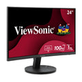 ViewSonic VA2416C 24 Inch 1080p Curved Monitor, Frameless Design with Variable Refresh Rate for Home Entertainment, HDMI, and DisplayPort Inputs